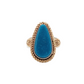 14K Gold/Silver Mineral Park Turquoise Ring-Jewelry-Artie Yellowhorse-Sorrel Sky Gallery