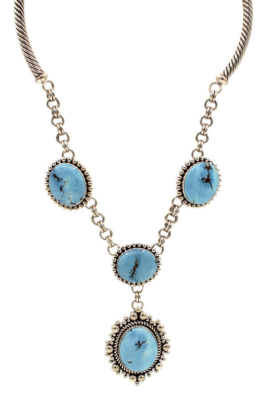 4 Stone Golden Hills Turquoise Necklace-Jewelry-Artie Yellowhorse-Sorrel Sky Gallery