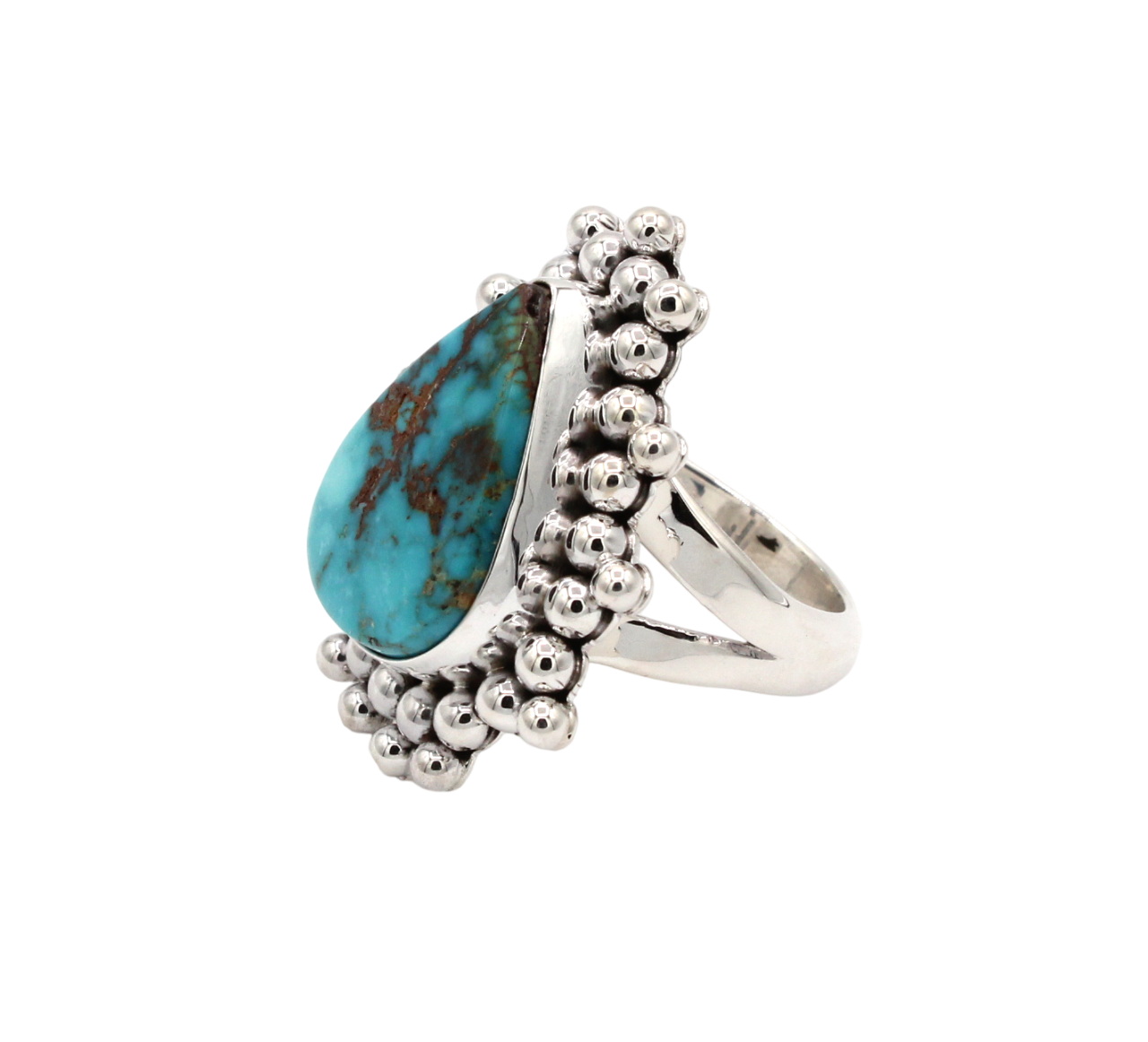 Blue Gem Turquoise Ring-Jewelry-Artie Yellowhorse-Sorrel Sky Gallery
