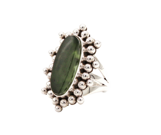 Chrome Chalcedony Ring-Jewelry-Artie Yellowhorse-Sorrel Sky Gallery