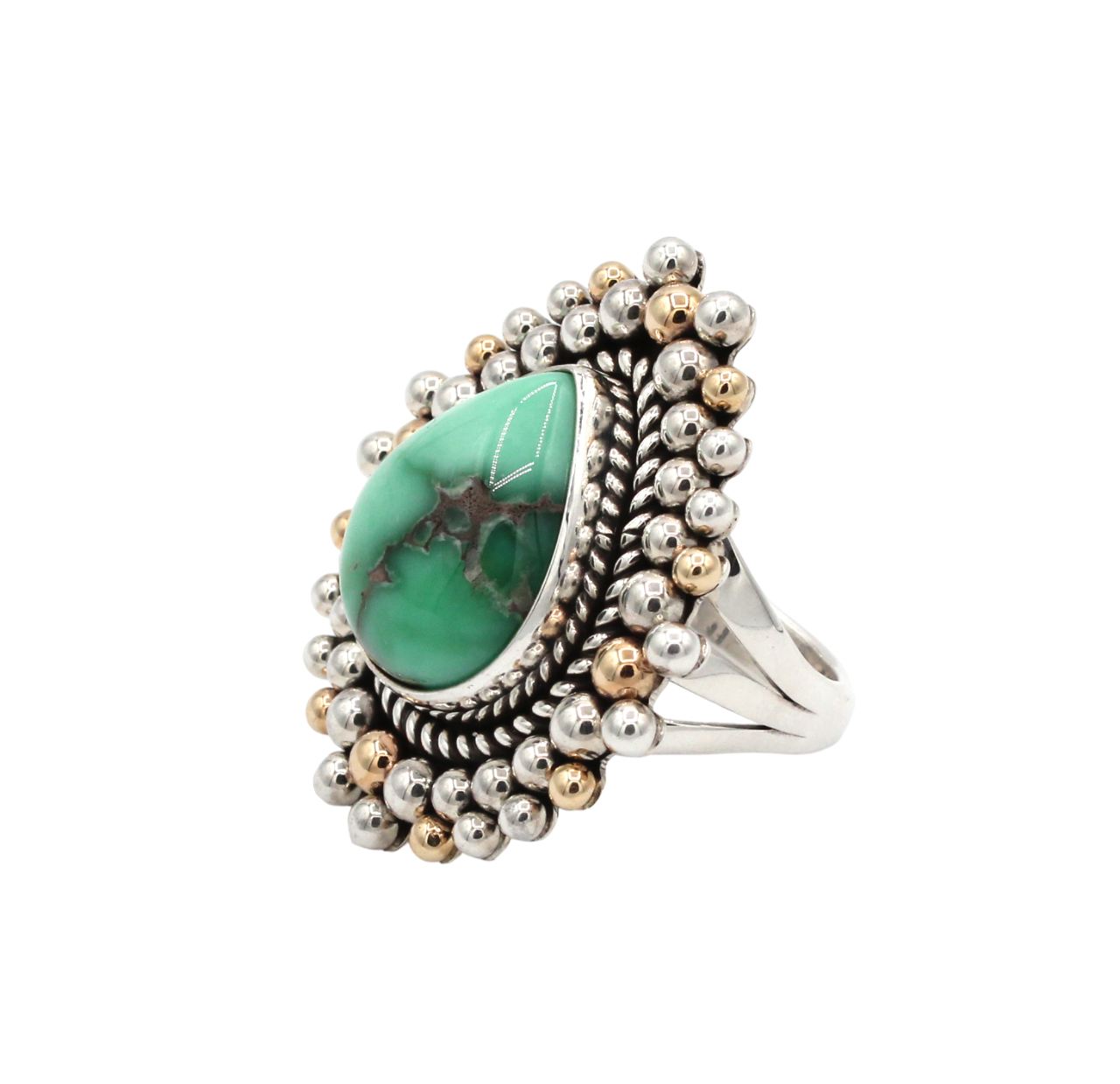 Damele Turquoise Ring-Jewelry-Artie Yellowhorse-Sorrel Sky Gallery