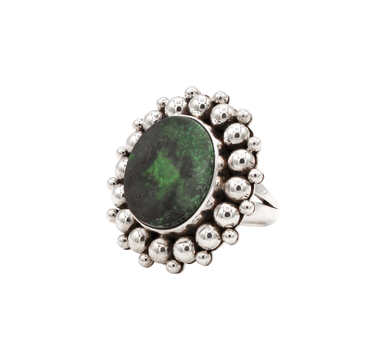 Green Garnet Ring-Jewelry-Artie Yellowhorse-Sorrel Sky Gallery