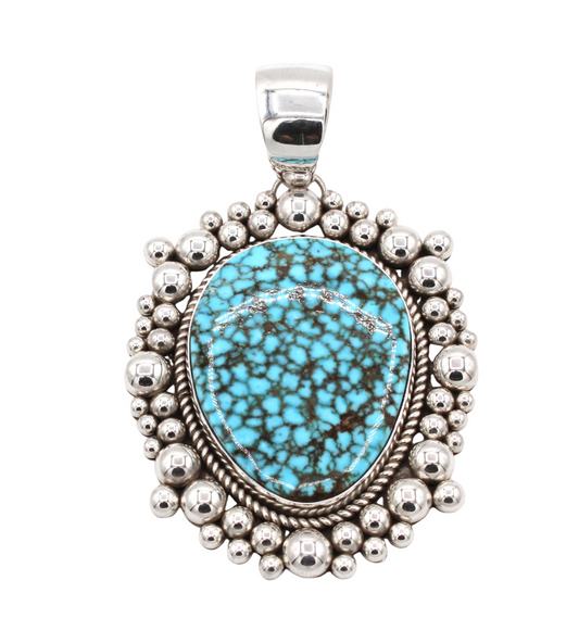 Kingman Turquoise Pendant-Jewelry-Artie Yellowhorse-Sorrel Sky Gallery