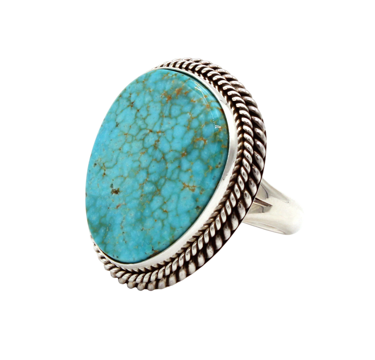 Kingman Turquoise Ring-Jewelry-Artie Yellowhorse-Sorrel Sky Gallery