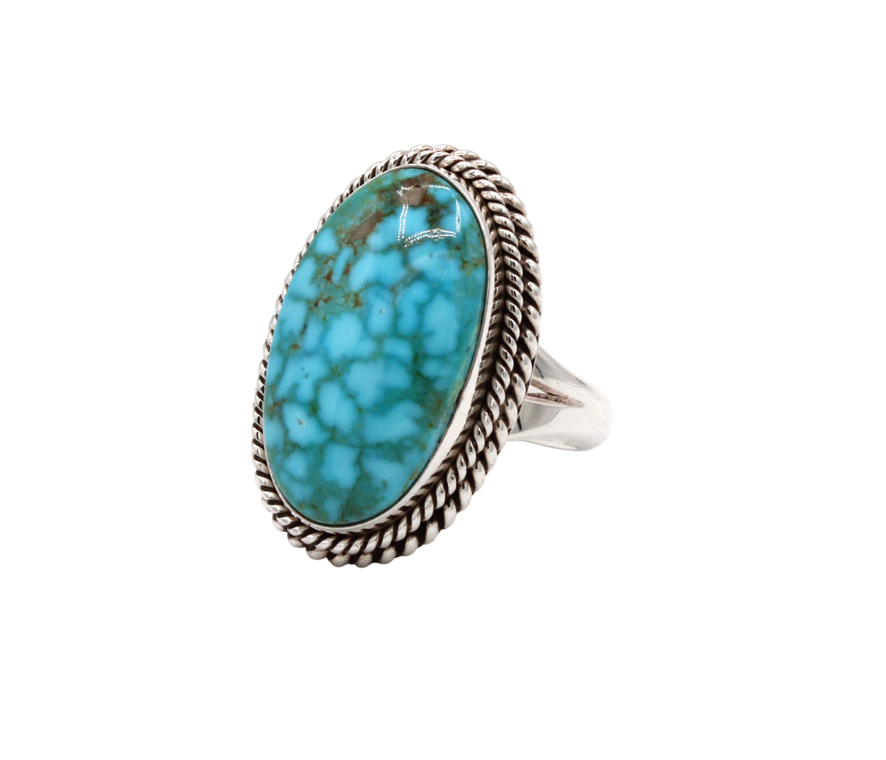 Kingman Turquoise Ring-Jewelry-Artie Yellowhorse-Sorrel Sky Gallery