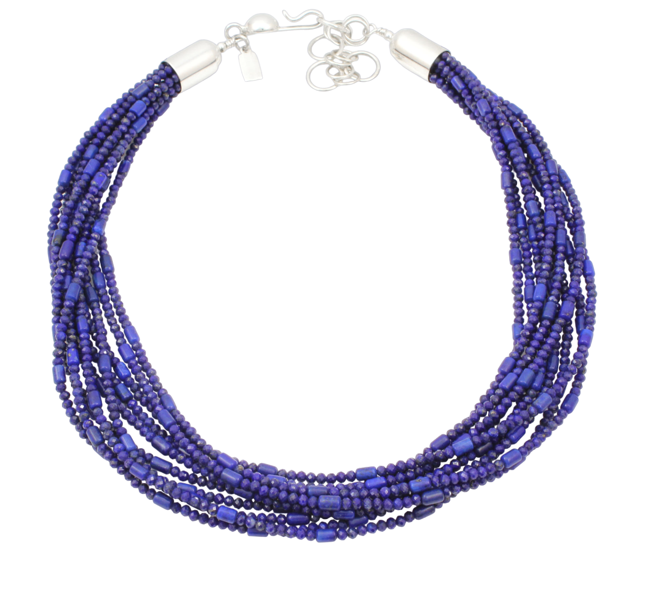 Lapis 10 Strand Necklace-Jewelry-Artie Yellowhorse-Sorrel Sky Gallery
