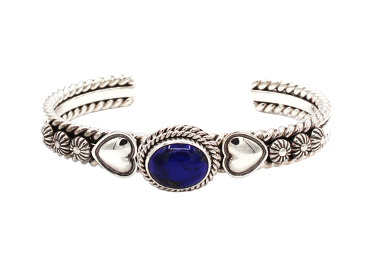 Lapis Cuff Bracelet-Jewelry-Artie Yellowhorse-Sorrel Sky Gallery