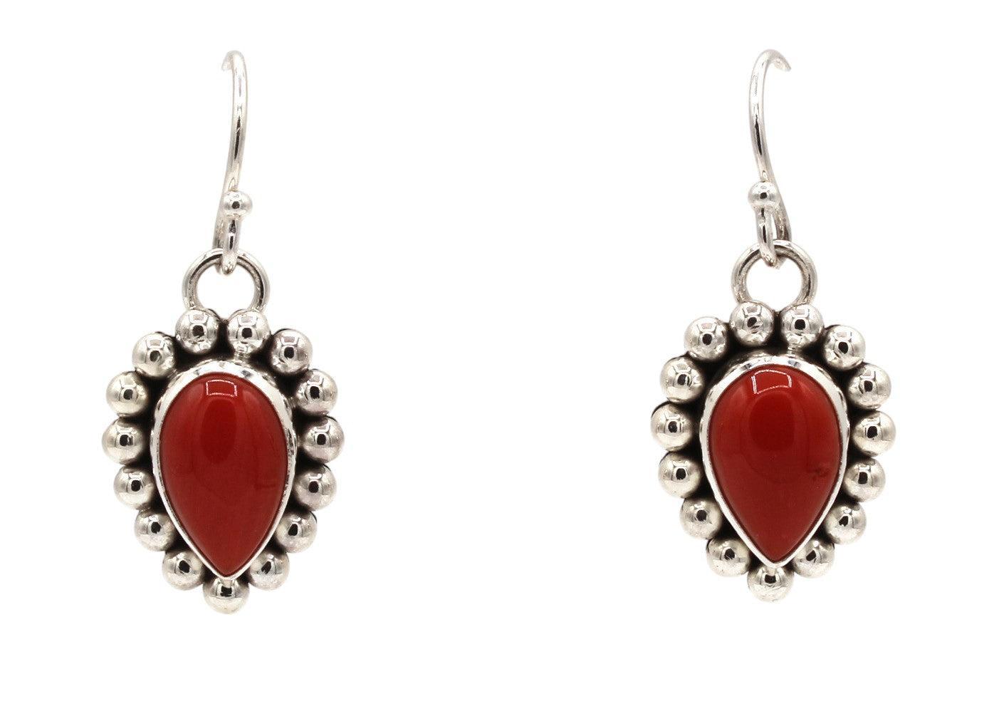 Mediterranean Coral Earrings-Jewelry-Artie Yellowhorse-Sorrel Sky Gallery