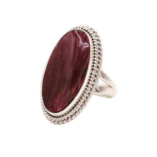 Purple Spiny Oyster Ring-Jewelry-Artie Yellowhorse-Sorrel Sky Gallery