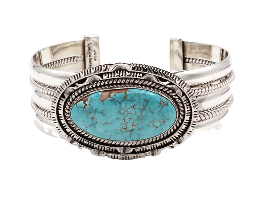 Royston Turquoise Cuff Bracelet-Jewelry-Artie Yellowhorse-Sorrel Sky Gallery