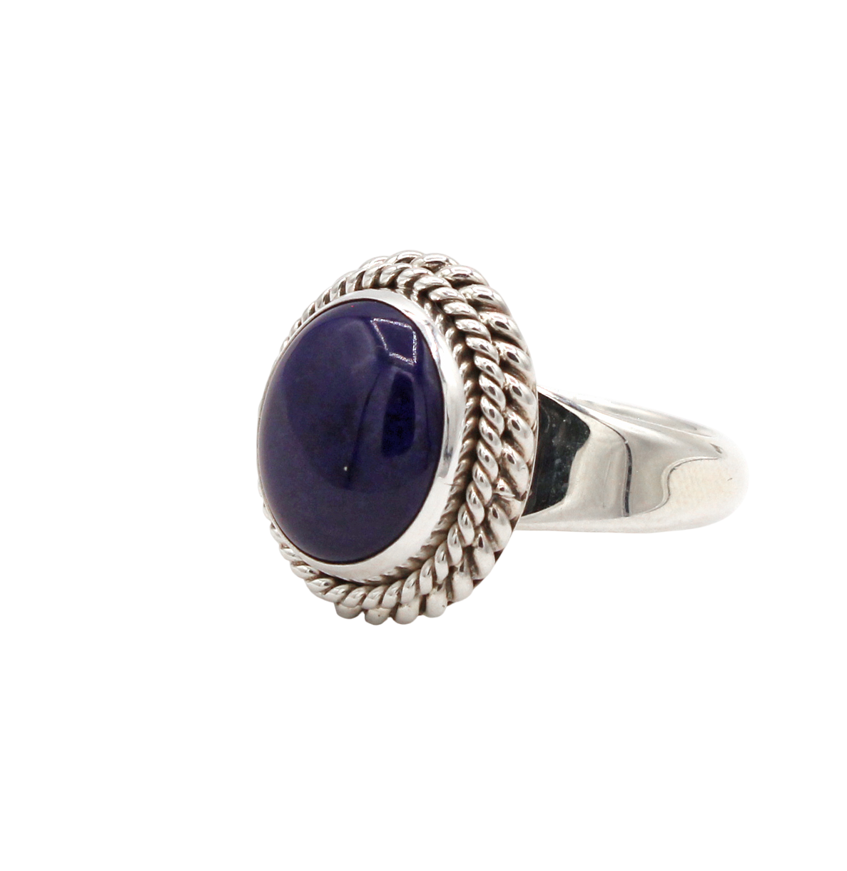 Small Oval Lapis Ring-Jewelry-Artie Yellowhorse-Sorrel Sky Gallery