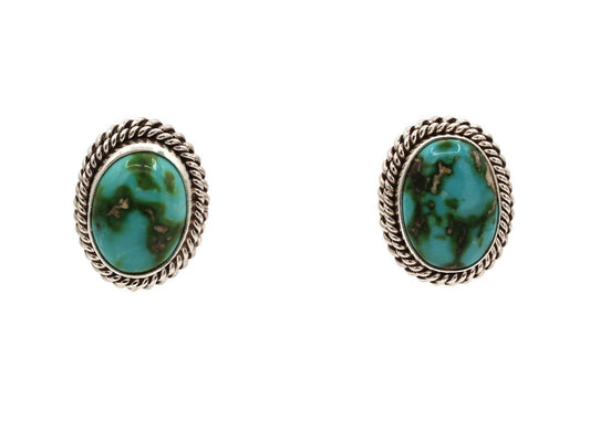 Sonoran Gold Turquoise Post Earrings-Jewelry-Artie Yellowhorse-Sorrel Sky Gallery