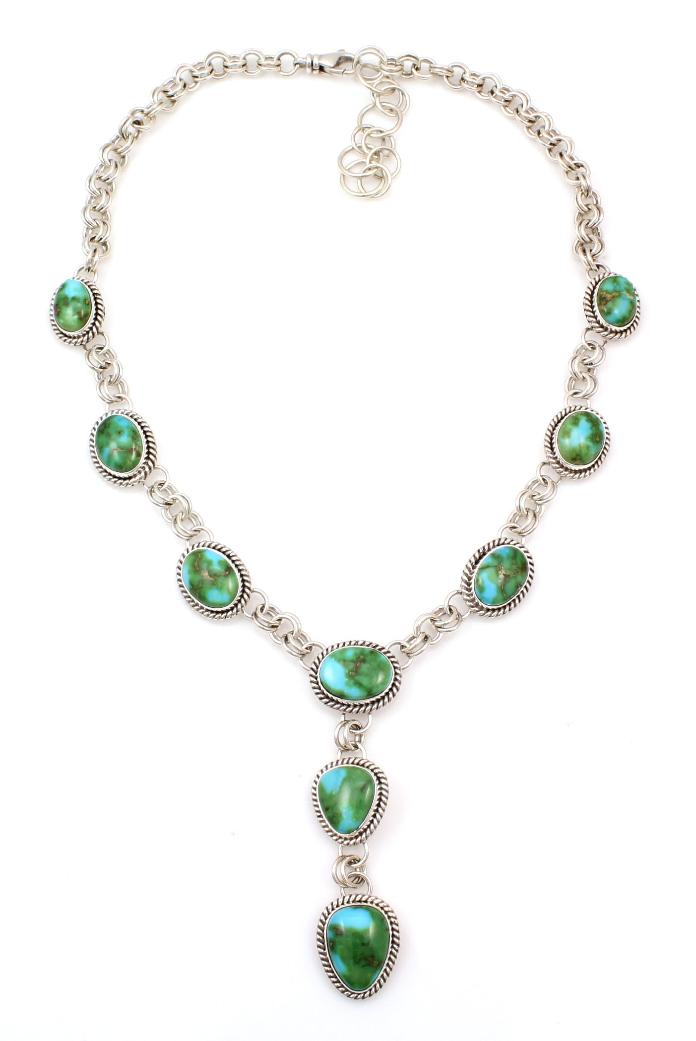 Sonoran Gold Turquoise Y Necklace-Jewelry-Artie Yellowhorse-Sorrel Sky Gallery
