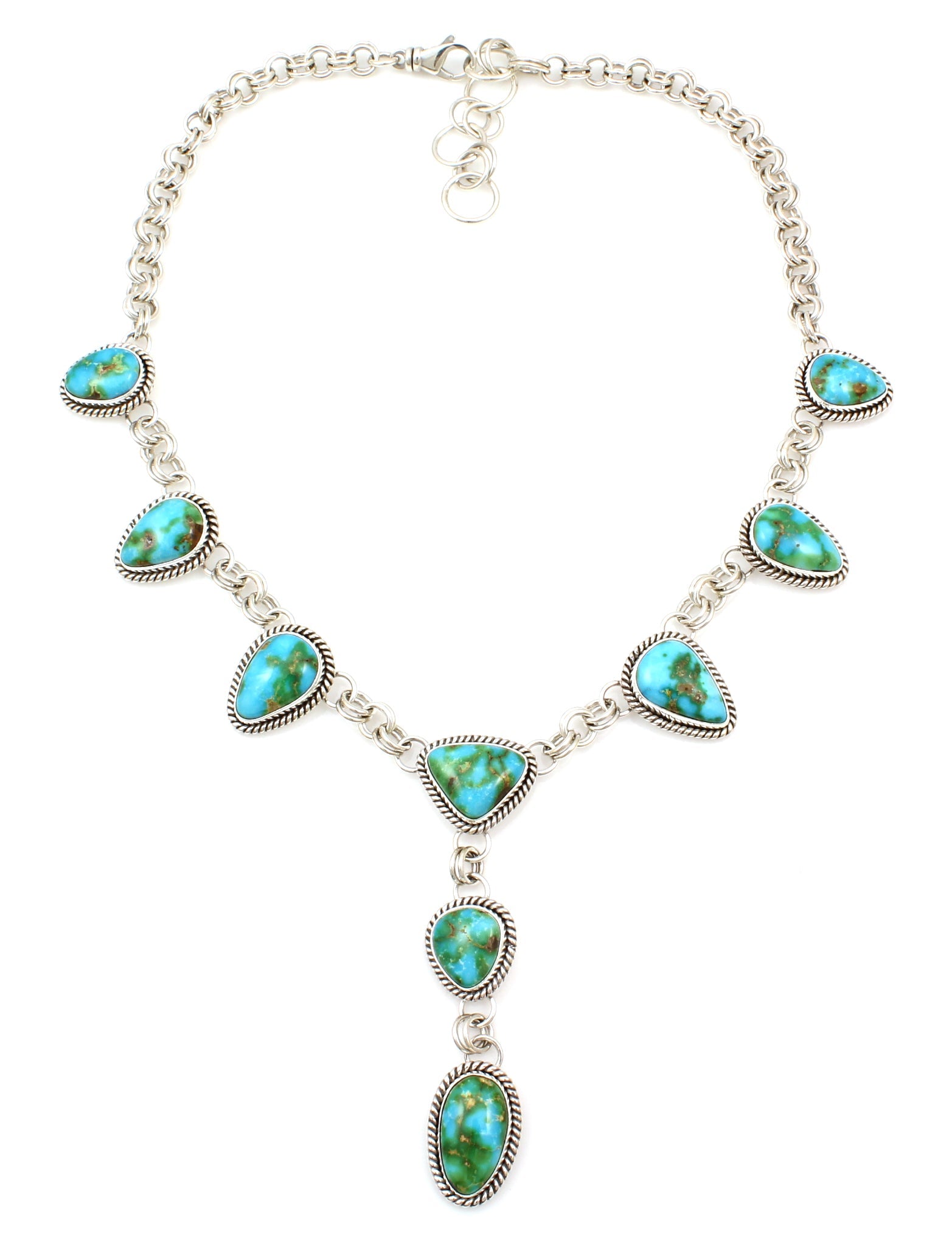 Sonoran Gold Turquoise Y Necklace-Jewelry-Artie Yellowhorse-Sorrel Sky Gallery