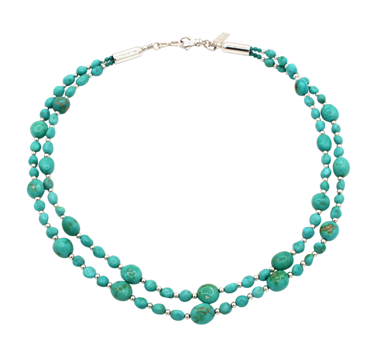 Two Strand Sonoran Gold Turquoise Necklace-Jewelry-Artie Yellowhorse-Sorrel Sky Gallery