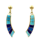 18K Gold Rainbow Earrings