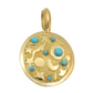 18K Gold Turquoise Creation Pendant-Jewelry-Ben Nighthorse-Sorrel Sky Gallery