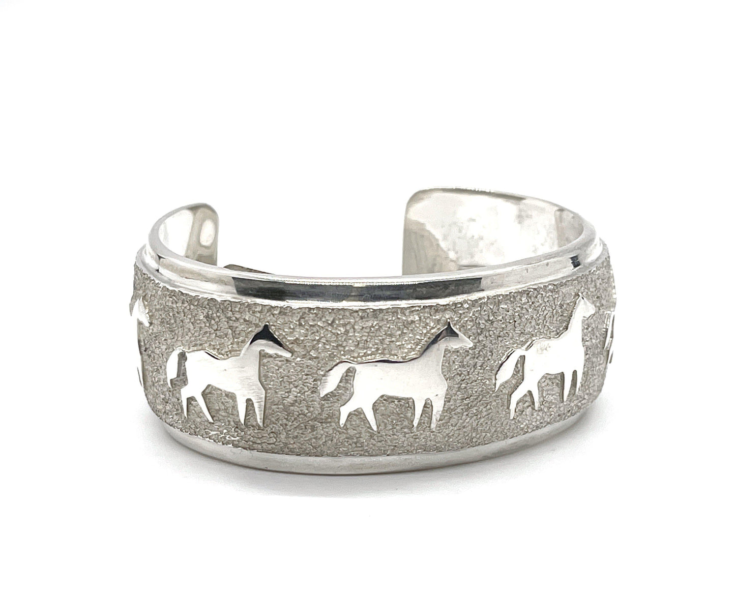 All Metal Horses Cuff Bracelet-Jewelry-Ben Nighthorse-Sorrel Sky Gallery