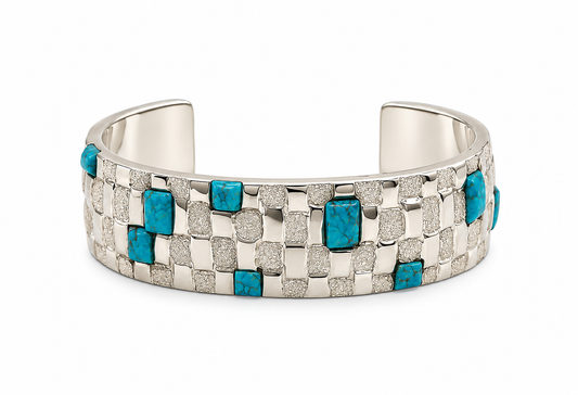 Basketweave Cuff Bracelet-Jewelry-Ben Nighthorse-Sorrel Sky Gallery