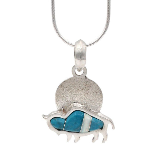 Buffalo Moon Pendant-Jewelry-Ben Nighthorse-Sorrel Sky Gallery