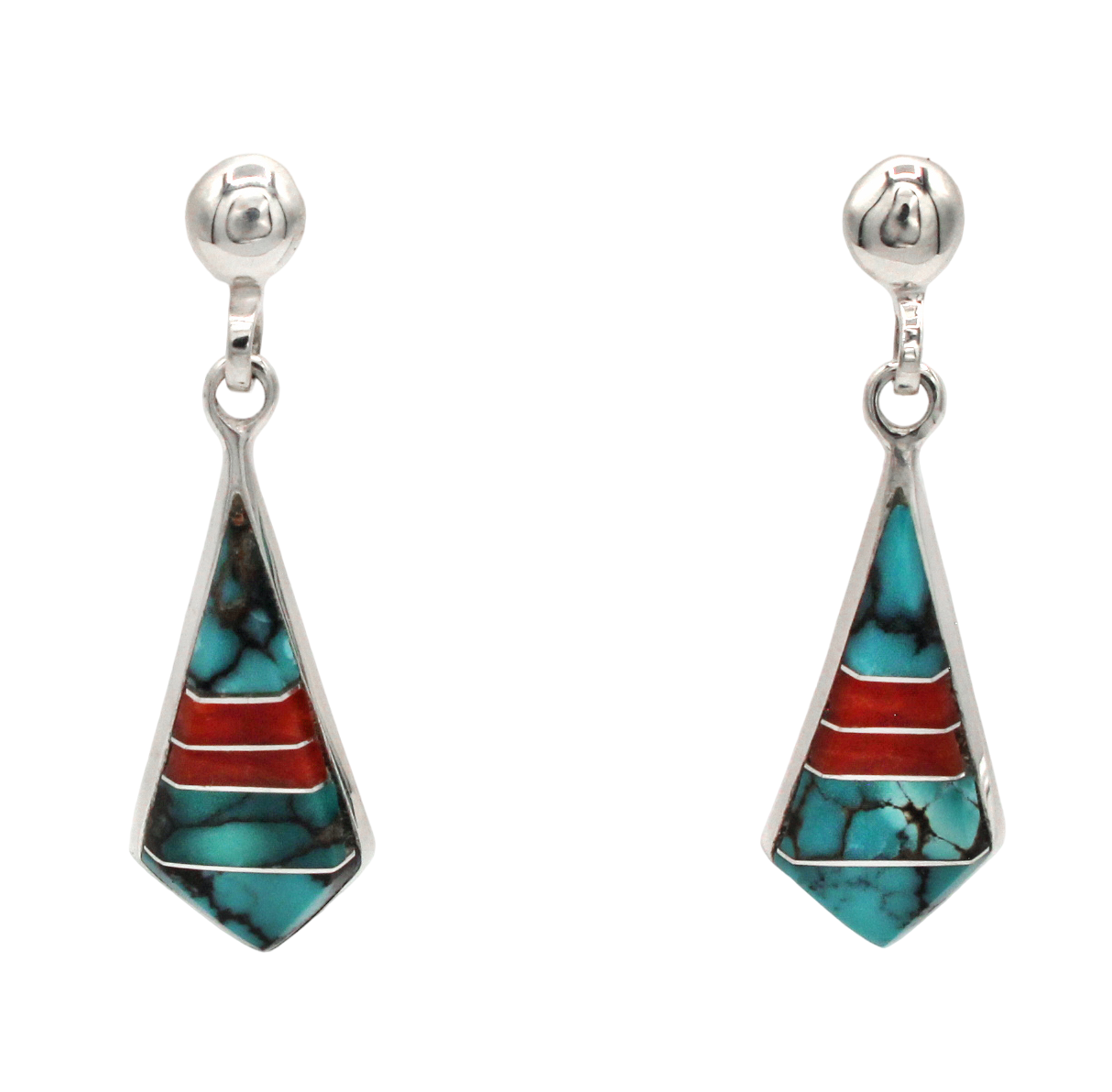 Diamond Drop Earrings-Jewelry-Ben Nighthorse-Sorrel Sky Gallery