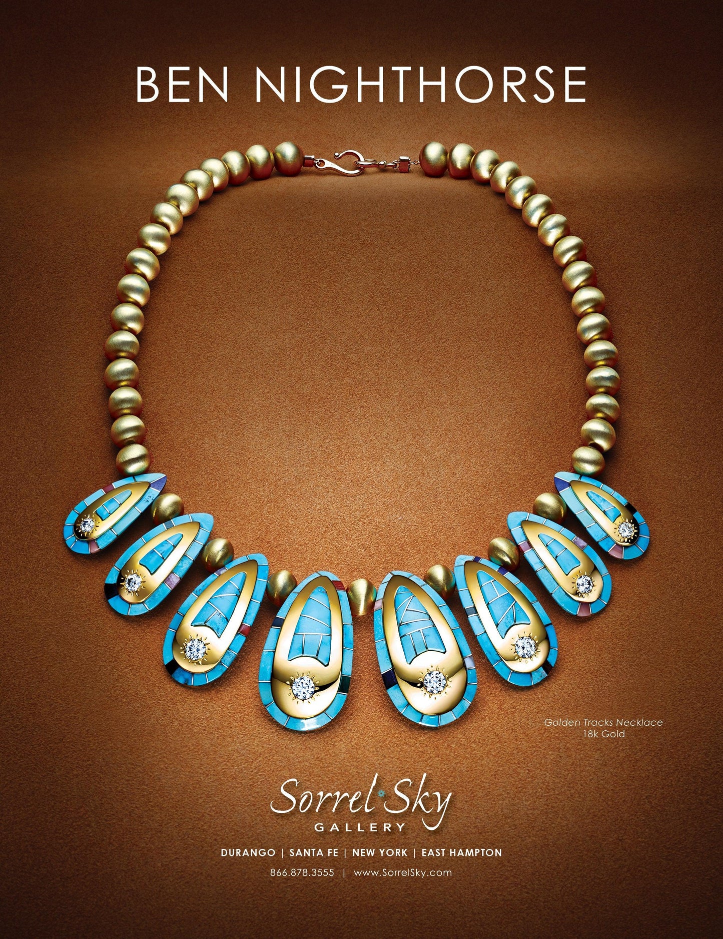 Golden Tracks Necklace