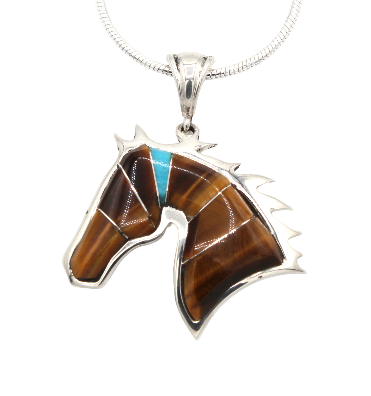 Head of a Horse Pendant-Jewelry-Ben Nighthorse-Sorrel Sky Gallery