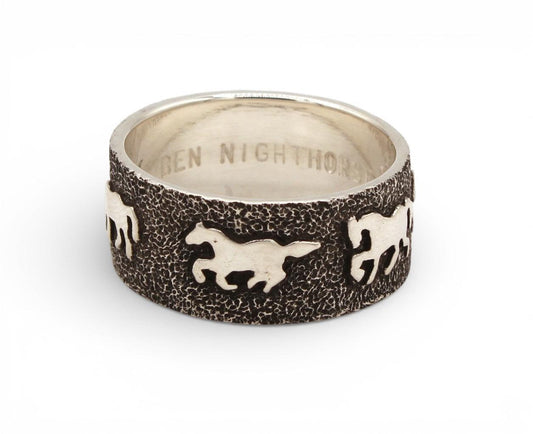 Horse Wedding Band Ring-Jewelry-Ben Nighthorse-Sorrel Sky Gallery