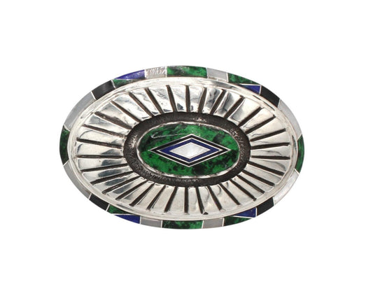 Inlay Concho Buckle-Jewelry-Ben Nighthorse-Sorrel Sky Gallery