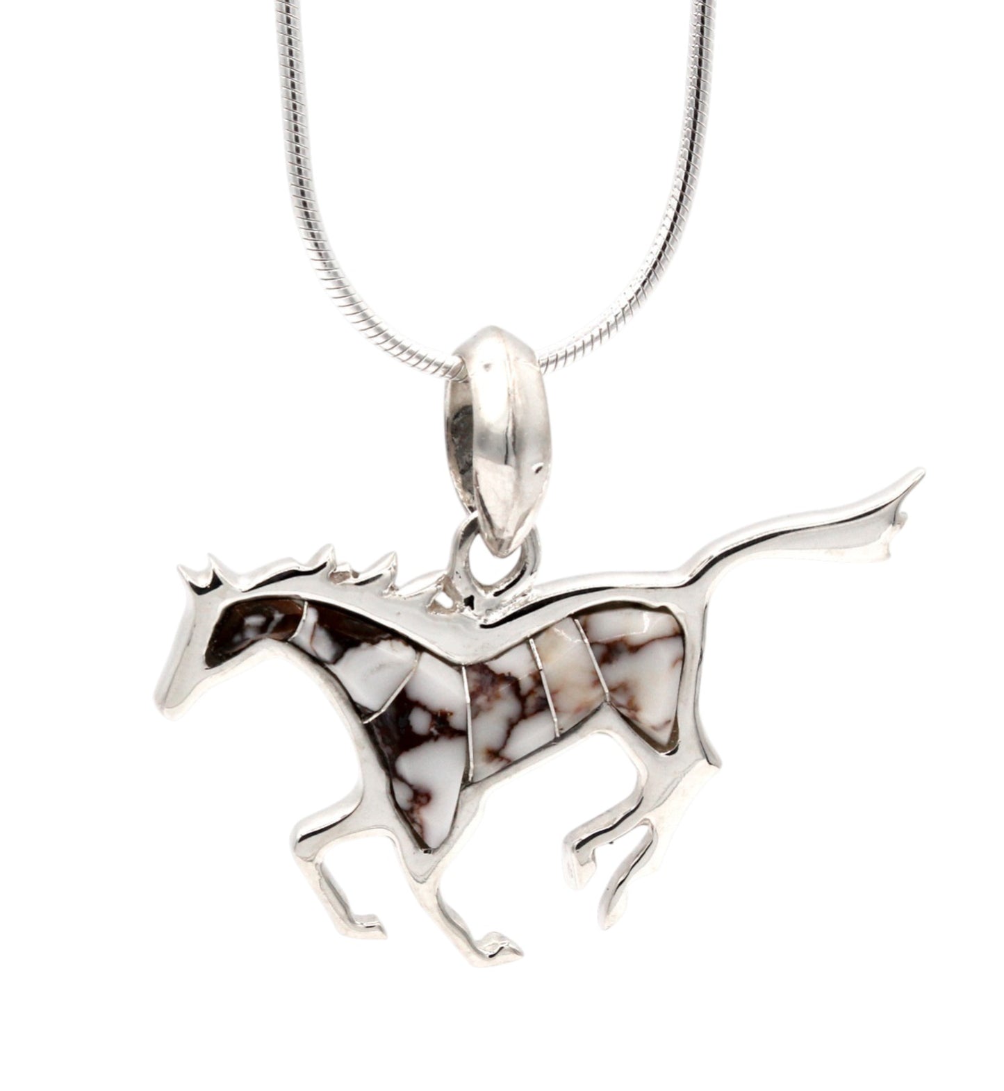 Reversible Quarter Horse Pendant-Jewelry-Ben Nighthorse-Sorrel Sky Gallery