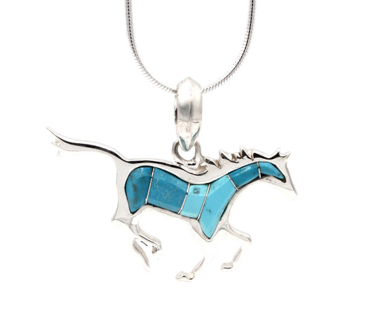Reversible Quarter Horse Pendant-Jewelry-Ben Nighthorse-Sorrel Sky Gallery