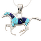 Reversible Running Horse Pendant-Jewelry-Ben Nighthorse-Sorrel Sky Gallery