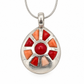 Reversible Tear Drop, Rock Art, Inlay Pendant-Jewelry-Ben Nighthorse-Sorrel Sky Gallery