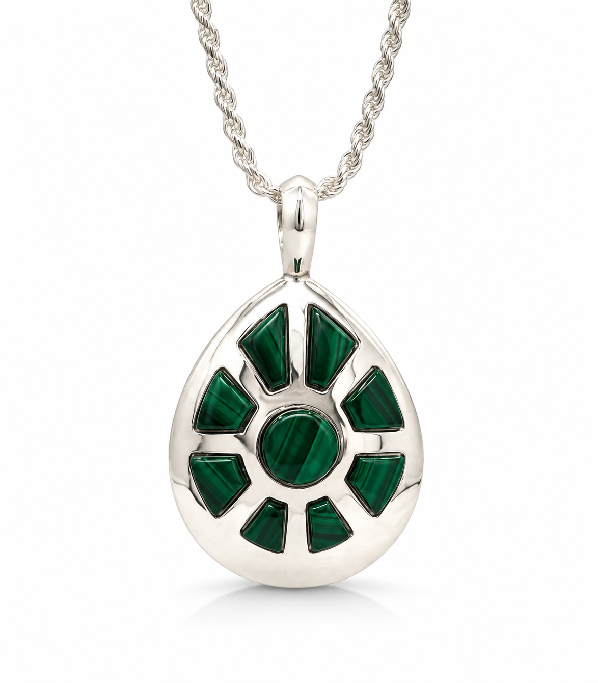 Reversible Teardrop Rock Art Pendant-Jewelry-Ben Nighthorse-Sorrel Sky Gallery