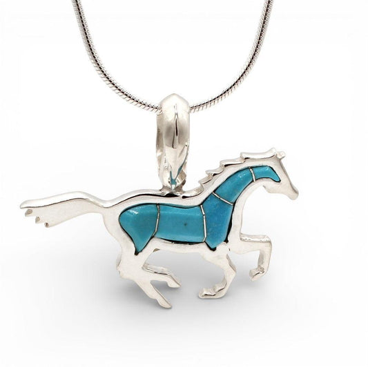 Running Horse Pendant-Jewelry-Ben Nighthorse-Sorrel Sky Gallery