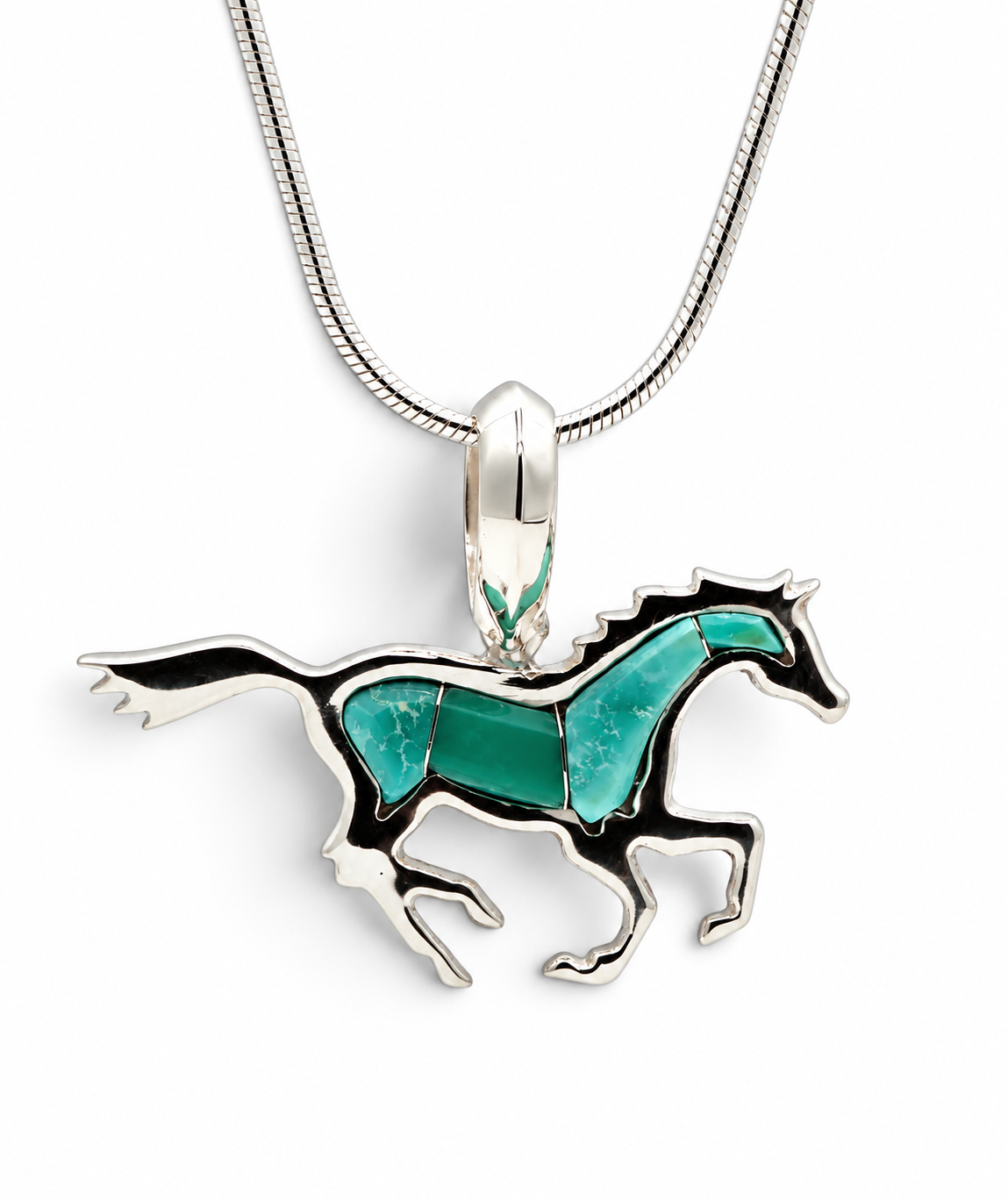 Running Horse Pendant-Jewelry-Ben Nighthorse-Sorrel Sky Gallery