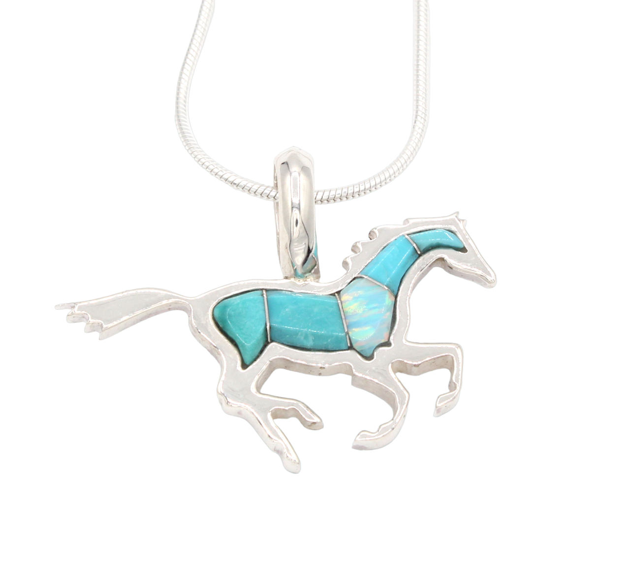 Small Running Horse Pendant-Jewelry-Ben Nighthorse-Sorrel Sky Gallery