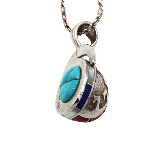 Swinging Pendant of Autumn Moon-Jewelry-Ben Nighthorse-Sorrel Sky Gallery