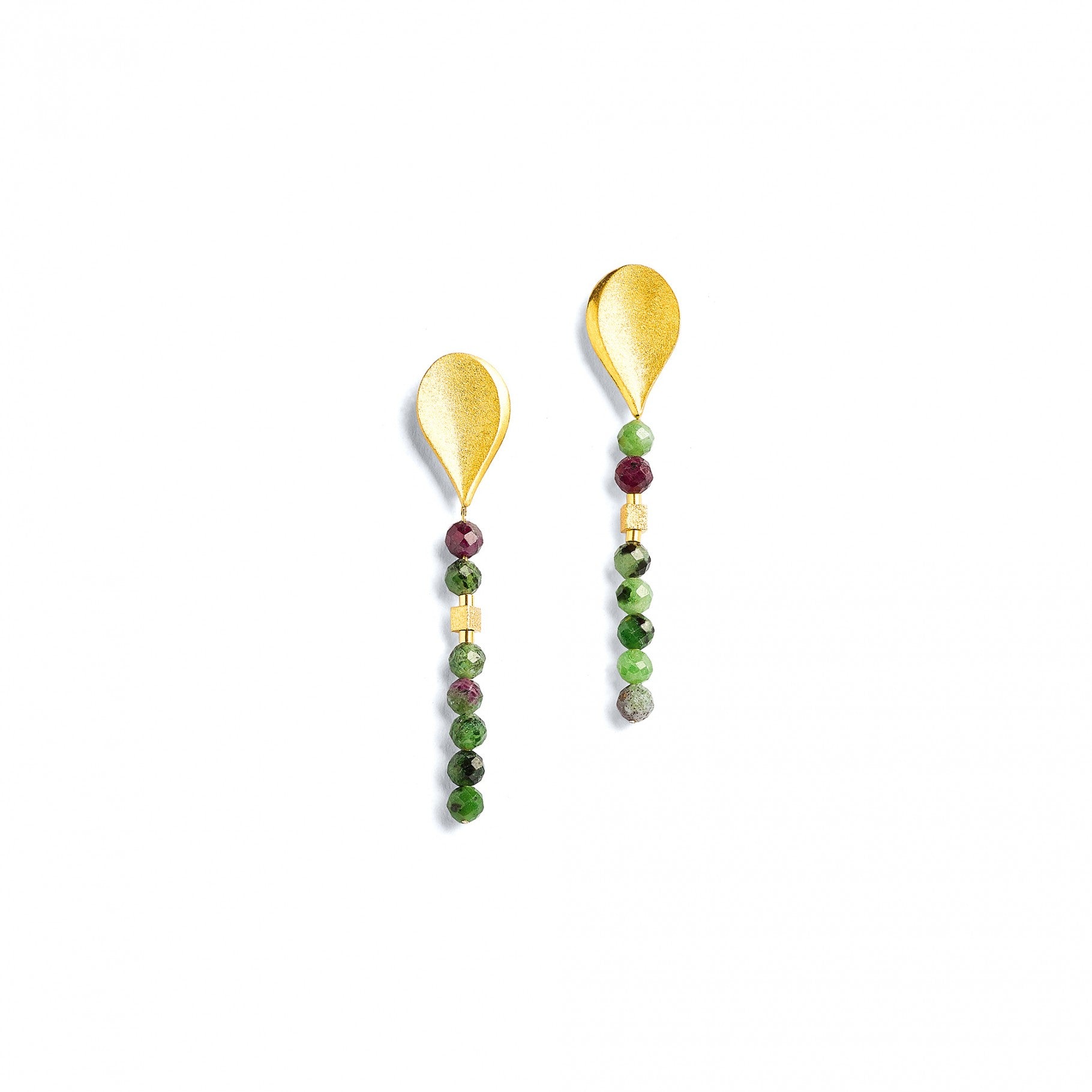 Aquelli Ruby Ziosite Earrings-Jewelry-Bernd Wolf-Sorrel Sky Gallery