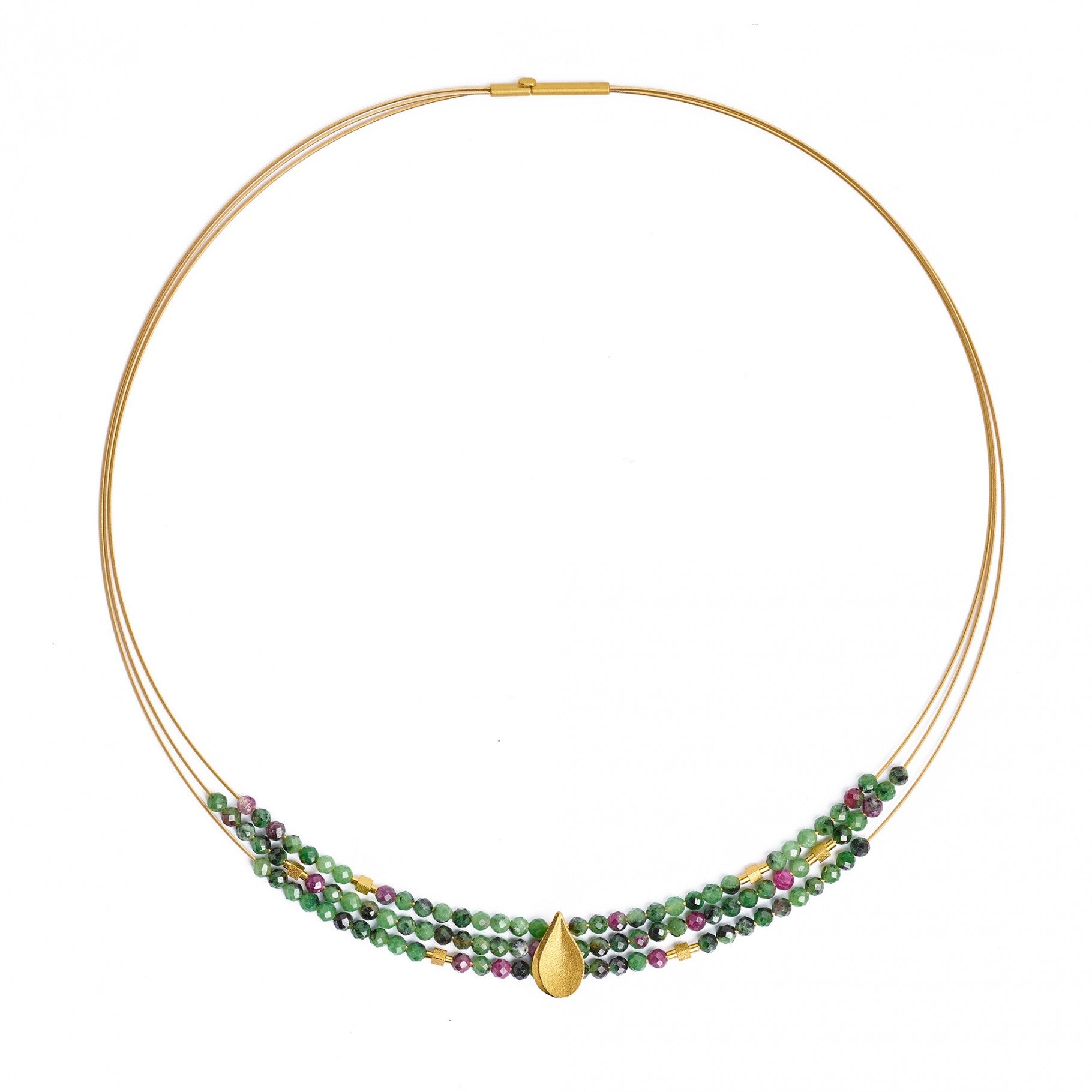 Aquinsa Ruby Zoisite Necklace-Jewelry-Bernd Wolf-Sorrel Sky Gallery