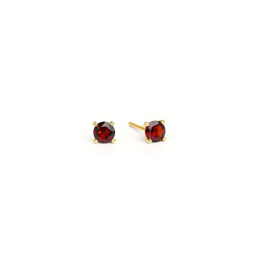 Brilliana Garnet Stud Earrings-Jewelry-Bernd Wolf-Sorrel Sky Gallery