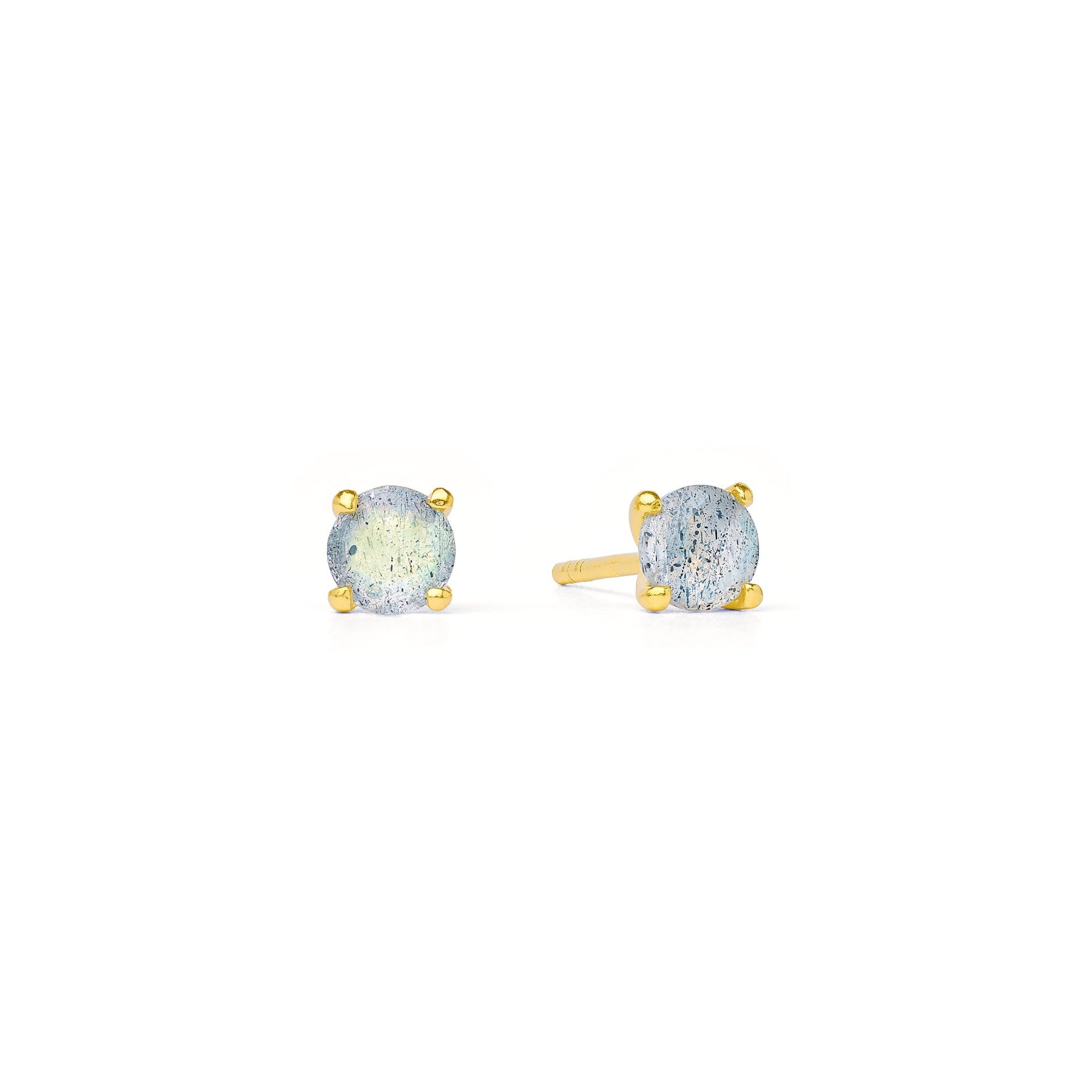 Brilliana Labradorite Stud Earrings-Jewelry-Bernd Wolf-Sorrel Sky Gallery