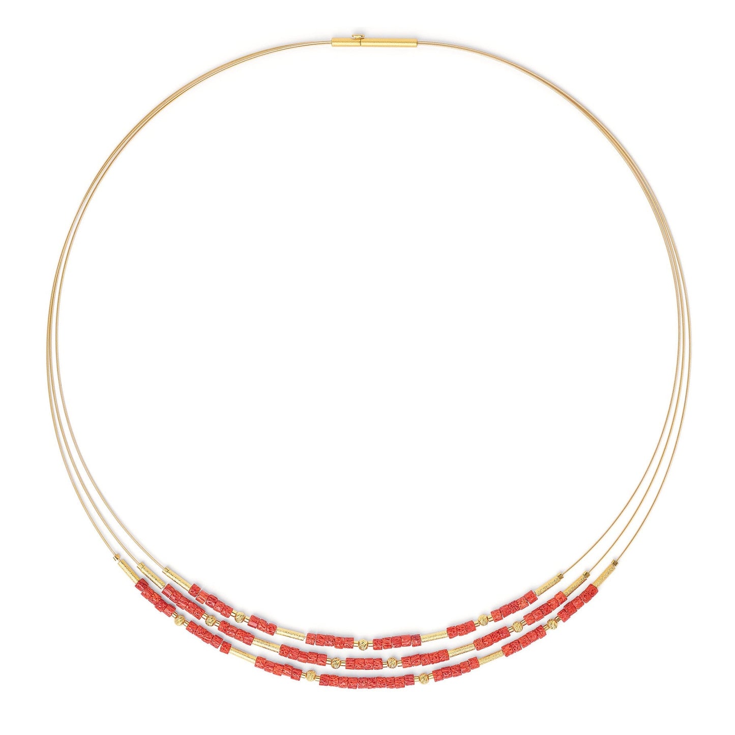 Clenifa Red Coral Necklace-Jewelry-Bernd Wolf-Sorrel Sky Gallery