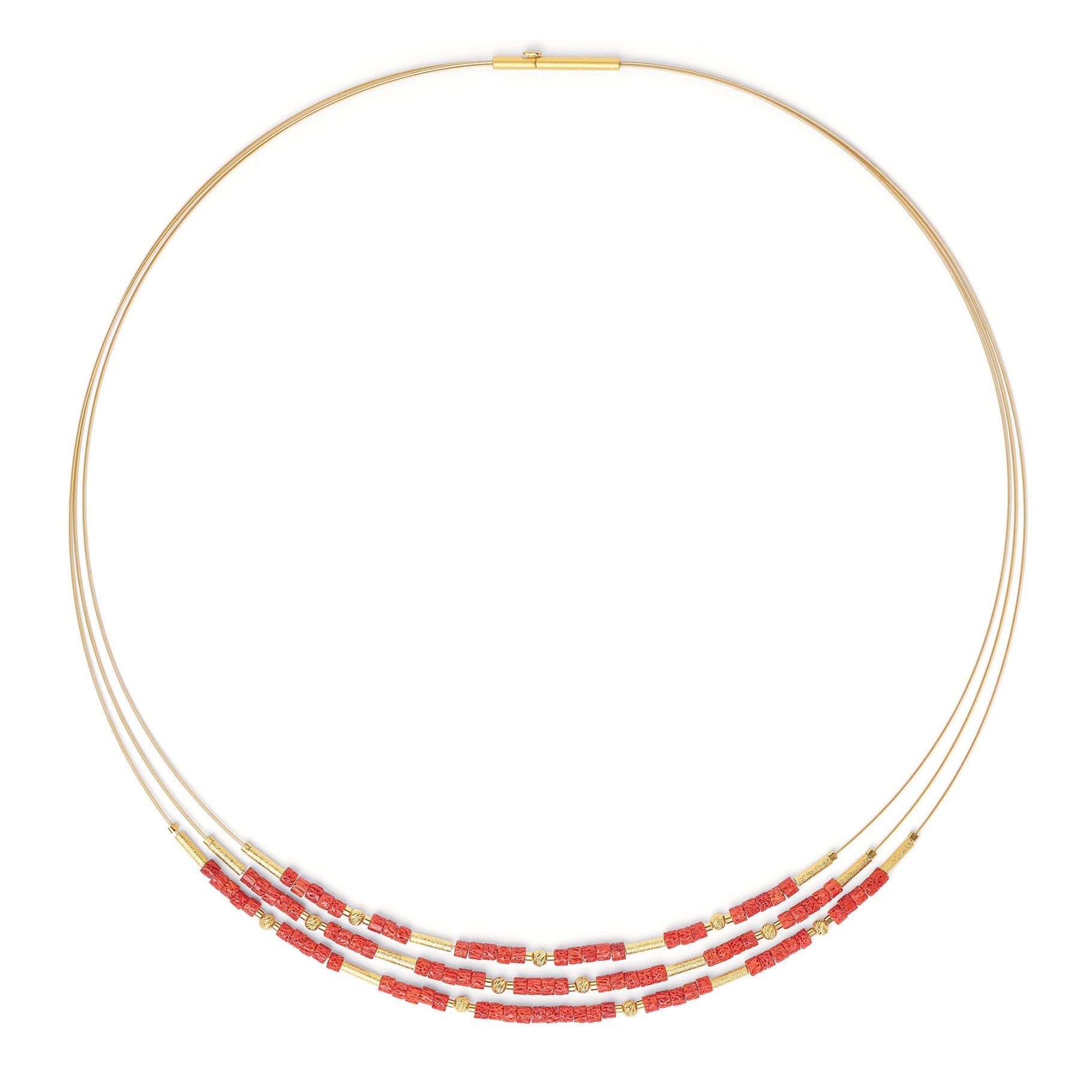 Clenifa Red Coral Necklace-Jewelry-Bernd Wolf-Sorrel Sky Gallery