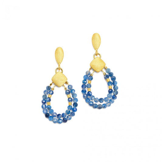 Climena Earrings Kyanite-Jewelry-Bernd Wolf-Sorrel Sky Gallery