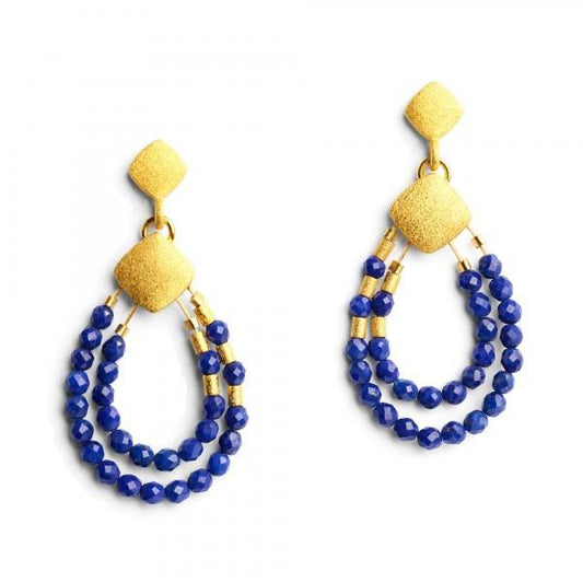 Climini Lapis Earrings-Jewelry-Bernd Wolf-Sorrel Sky Gallery