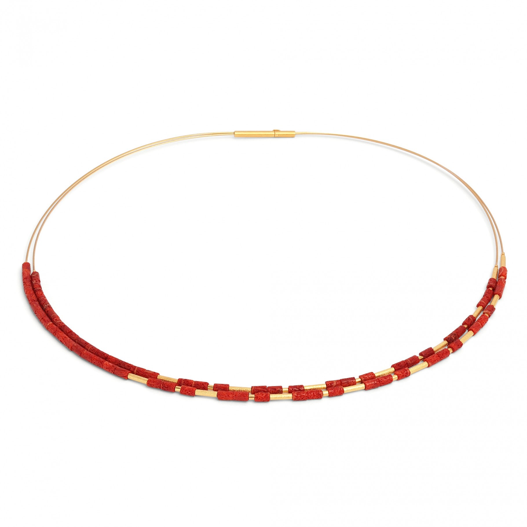 Clinni Red Coral Necklace-Jewelry-Bernd Wolf-Sorrel Sky Gallery