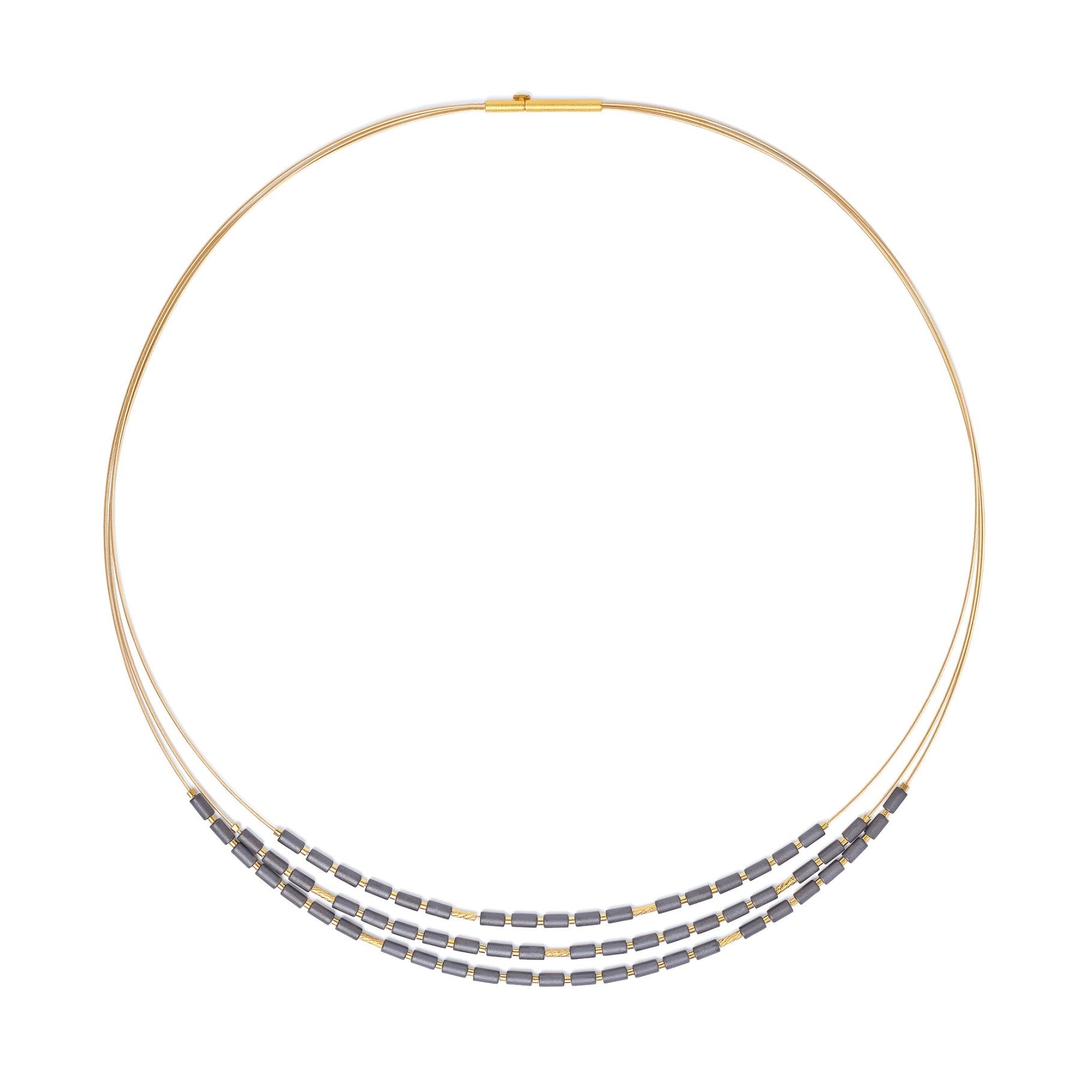 Clivera Hematine Necklace-Jewelry-Bernd Wolf-Sorrel Sky Gallery