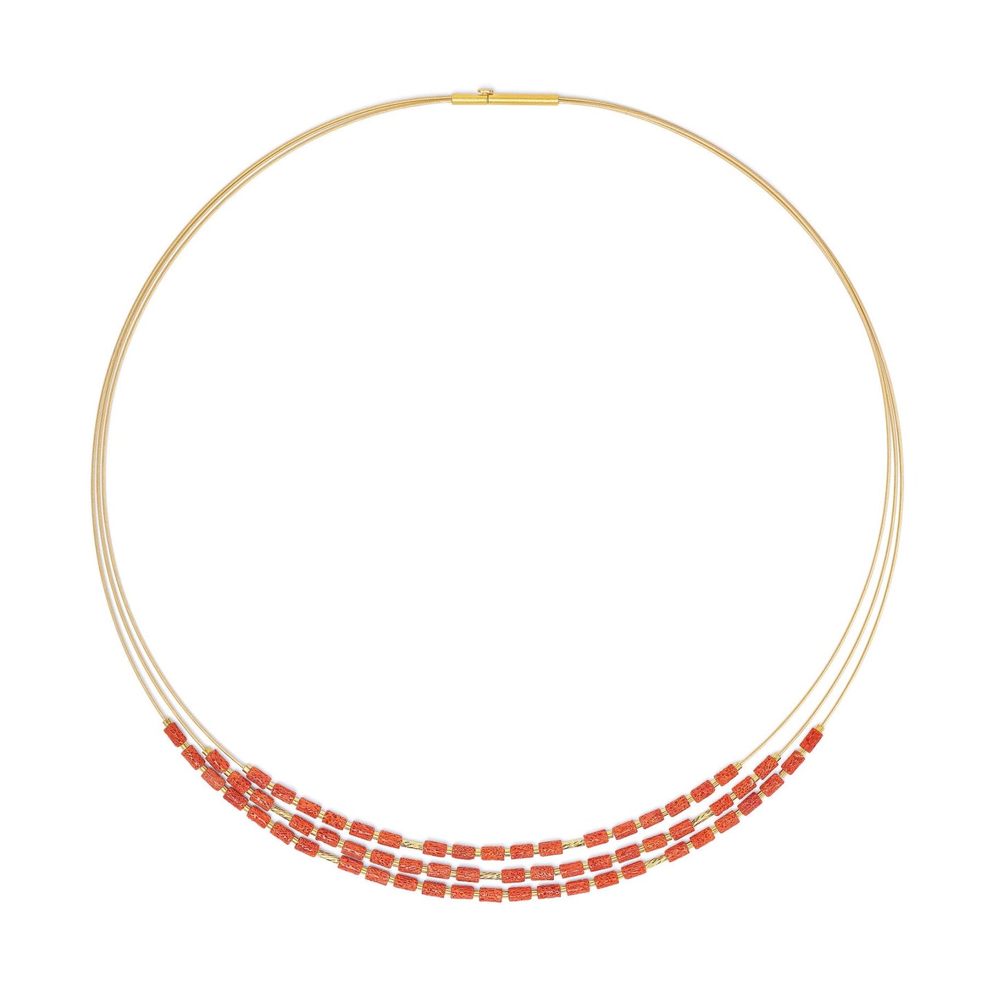 Clivera Red Coral Necklace-Jewelry-Bernd Wolf-Sorrel Sky Gallery