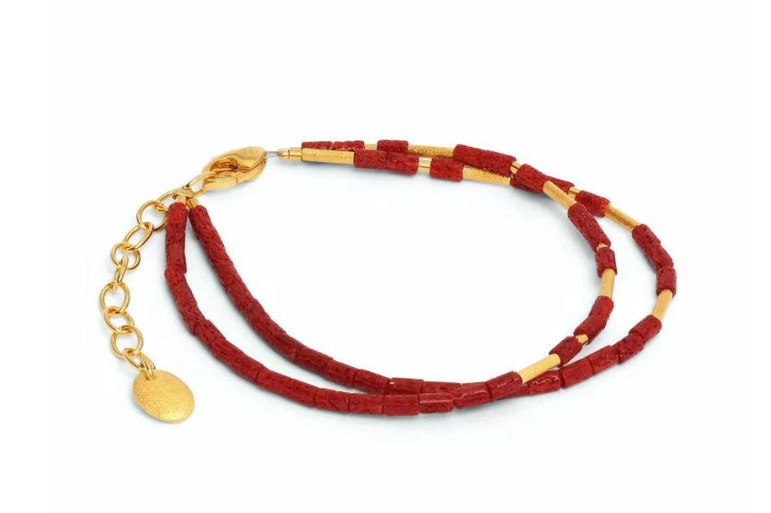 Coral Clia Braelet-Jewelry-Bernd Wolf-Sorrel Sky Gallery